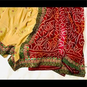 Half & Half Saree (soft silk)